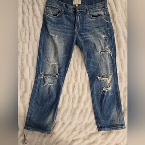 Current/Elliott Boyfriend cropped Jeans